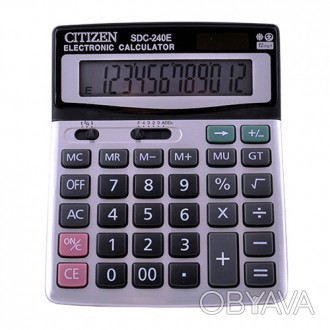 Калькулятор CITIZEN 240, подвійне живлення. . фото 1