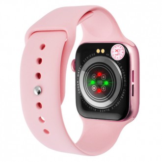 Smart Watch AK99, 44 mm Aluminium, голосовой вызов, pink. . фото 5