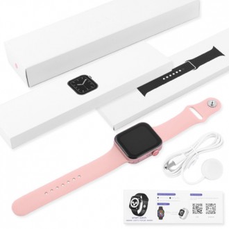 Smart Watch Y7, Aluminium, голосовой вызов, pink. . фото 5