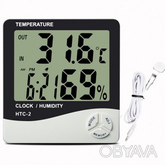 Термометр с гигрометром HTC -2. . фото 1