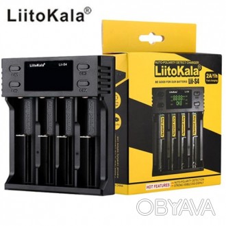 Зарядний пристрій LiitoKala Lii-S4, 4X-18650, 26650, ААА Li-Ion, LiFePO4, NiMH, . . фото 1