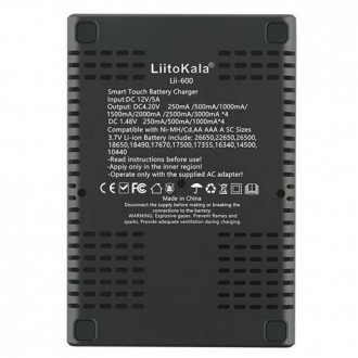 Зарядное устройство LiitoKala Lii-600+АВТОЗАРЯДКА, 14500/ 18650/ 18700/ 18350/ 1. . фото 7