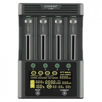 Зарядное устройство LiitoKala Lii-600+АВТОЗАРЯДКА, 14500/ 18650/ 18700/ 18350/ 1. . фото 6