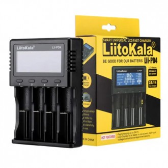 Зарядний пристрій LiitoKala Lii-PD4, 4хАА/ААА/A/ 14500/ 16340/ 18350/ 18650/ 266. . фото 2