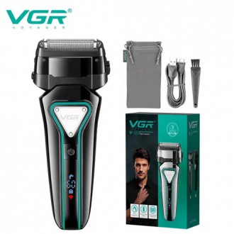 VGR V-333 Електробритва шейвера для сухого та вологого гоління. 
Водонепроникна.. . фото 2