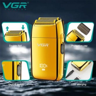 VGR V-399 Електробритва шейвера для сухого та вологого гоління. 
Водонепроникна.. . фото 3