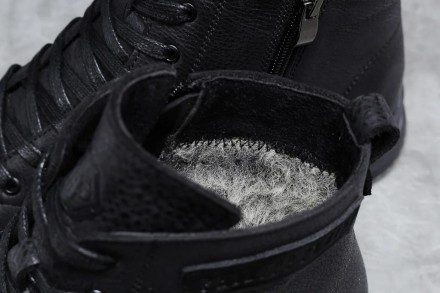 Зимові спортивні черевики, кросівки шкіряні на хутрі Philipp Plein
Черевики Phil. . фото 7