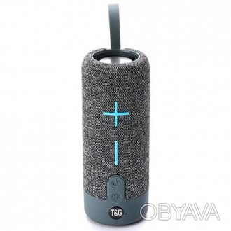 Bluetooth-колонка TG619C, c функцией speakerphone, радио, grey. . фото 1