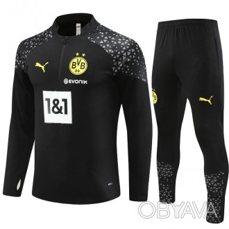 Детский футбольный костюм Боруссия Дортмунд 2023-2024 Black Puma Training 155-16