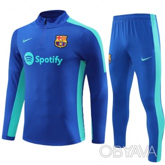 Детский футбольный костюм Барселона 2023-2024 Training Blue/Aqua Nike 145-155 см
