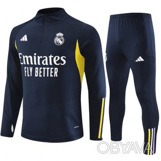 Детский футбольный костюм Реал Мадрид Adidas 2023-2024 Training Navy 145-155 см