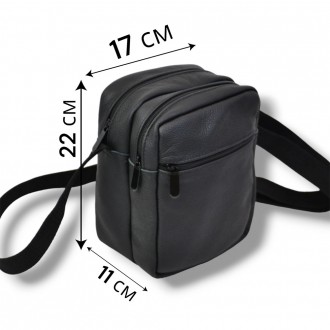 Эта элегантная сумка мессенджер изготовлена из высококачественной натуральной ко. . фото 3