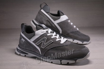 Кросівки чоловічі New Balance Grey замша-сітка
Виконані з міцних матеріалів, сти. . фото 8