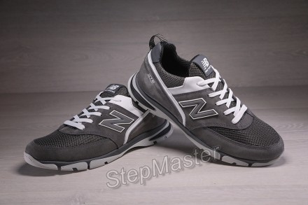 Кросівки чоловічі New Balance Grey замша-сітка
Виконані з міцних матеріалів, сти. . фото 4