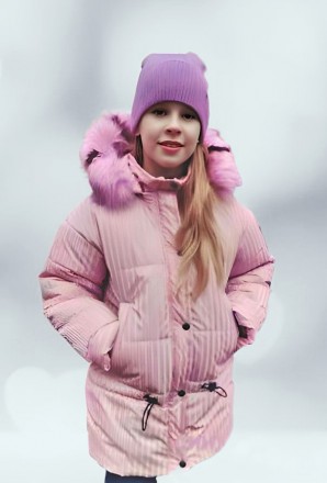 Дитяча Зимова Куртка для Дівчинки (розова) - розміри 134, 140, 146, 152
Збережіт. . фото 14