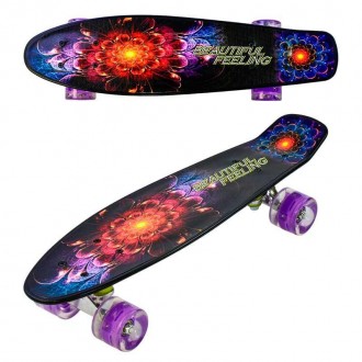 Скейт (пенни борд) Penny board со светящимися колесами арт. 8740
Современные пен. . фото 2