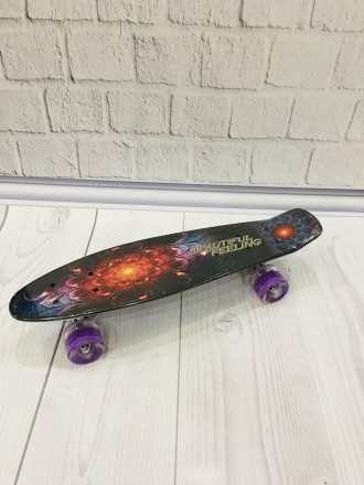 Скейт (пенни борд) Penny board со светящимися колесами арт. 8740
Современные пен. . фото 3