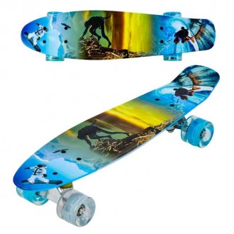 Скейт (пенни борд) Penny board со светящимися колесами арт. 3270
Современные пен. . фото 2
