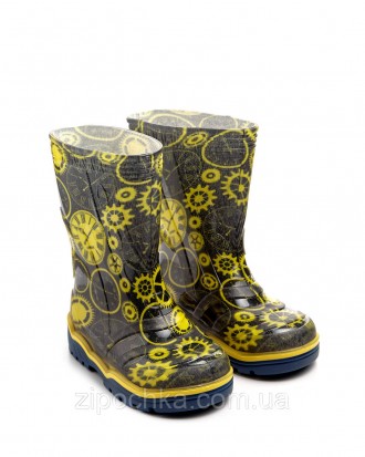 Дитячі гумові чоботи Годинник жовтий
Розмірний ряд: 23-26
Верх взуття: ПВХ без ф. . фото 3