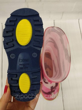 Дитячі гумові чоботи "Камуфляж рожевий"
Розмірний ряд: 27-35
Верх взуття: ПВХ бе. . фото 4