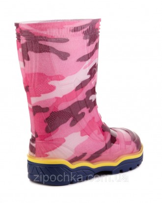 Дитячі гумові чоботи "Камуфляж рожевий"
Розмірний ряд: 23-26
Верх взуття: ПВХ бе. . фото 4