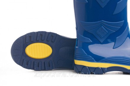 Дитячі гумові чоботи "Веселка" сині
Розмірний ряд: 27-35
Верх взуття: ПВХ без фт. . фото 4