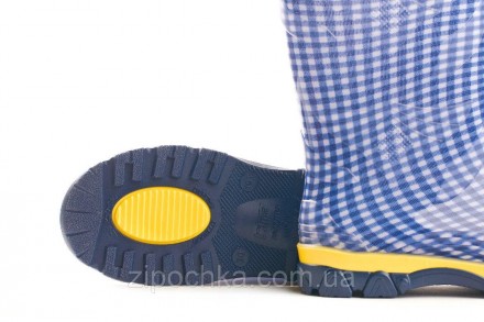 Дитячі гумові чоботи "Синя клітинка"
Розмірний ряд: 27-35
Верх взуття: ПВХ без ф. . фото 5