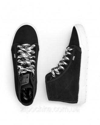 Кеди EVAN чорні/біла
Розмірний ряд: 41-45
Верх взуття: 100% бавовна 
Підкладка: . . фото 2