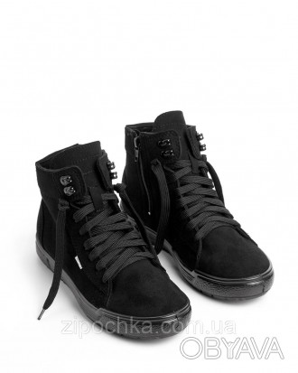 Жіночі кеди PARMA, чорні/чорна
Розмірний ряд: 36-41
Верх взуття: тканина ворсова. . фото 1