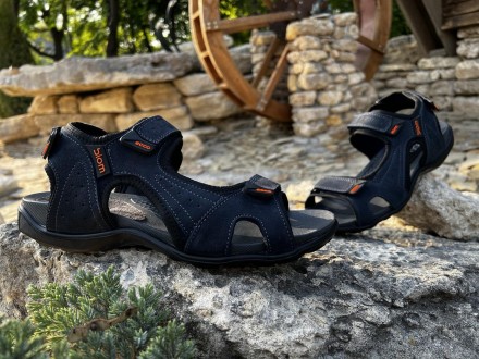 Спортивные кожаные мужские сандалии Yak Biom Denim
100% натуральная кожа
"Найди . . фото 3
