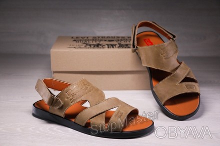Мужские кожаные сандалии-шлепанцы Levis Olive
Характеристика товара:
Вид обуви: . . фото 1