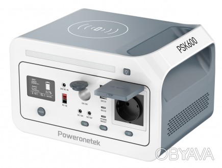 Довга витримувалася
Портативна електростанція POWERONETEK PSK600 потужністю 600 . . фото 1