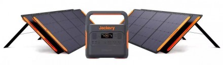 Портативна електростанція Jackery 2000 Pro + 4 сонячні панелі SolarSaga 200 Вт: . . фото 2