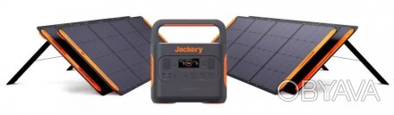 Портативна електростанція Jackery 2000 Pro + 4 сонячні панелі SolarSaga 200 Вт: . . фото 1