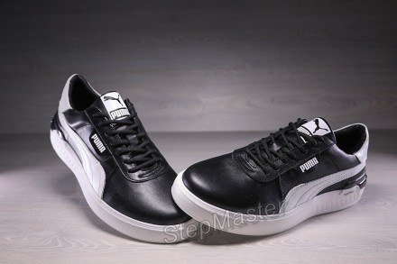 Кросівки чоловічі шкіряні Fast Race Black White Leather 
Характеристика товара:
. . фото 9