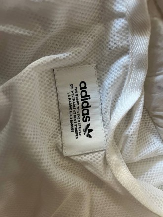 Білий зимовий пуховик з підтяжками Adidas Sample розмір XL. . фото 6