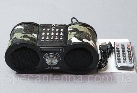 Радиоприемник FM цифровой V113-R, MP3 плеер (USB/TF CARD), динамик 2х1.6W, Super. . фото 3