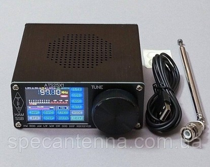 Стерео радиоприемник ATS25х1 FM LW (MW SW) SSB, 2,4" сенсорный ЖК-дисплей, антен. . фото 2