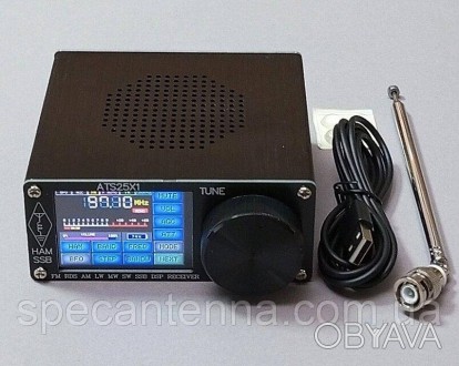 Стерео радиоприемник ATS25х1 FM LW (MW SW) SSB, 2,4" сенсорный ЖК-дисплей, антен. . фото 1