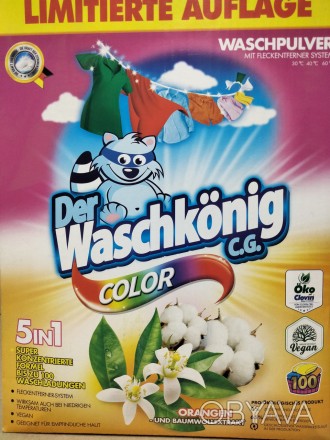 
 Стиральный порошок Waschkonig color ― бесфосфатное средство высокого качества,. . фото 1
