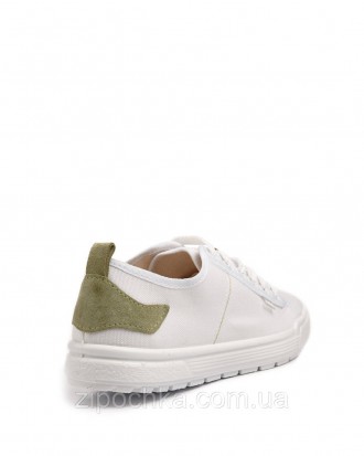 Жіночі кросівки LORETA білі/авокадо
Розмірний ряд: 36-41
Верх взуття: 100% бавов. . фото 5