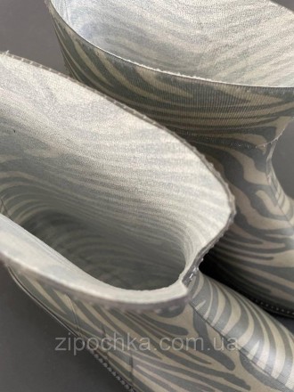 Жіночі напівчоботи гумові Зебра оливкова
Розмірний ряд: 36-41
Верх взуття: ПВХ б. . фото 7