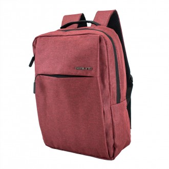 Вологостійкий і місткий рюкзак для ноутбуку в бордовому кольорі Semi Line 21 Bur. . фото 2