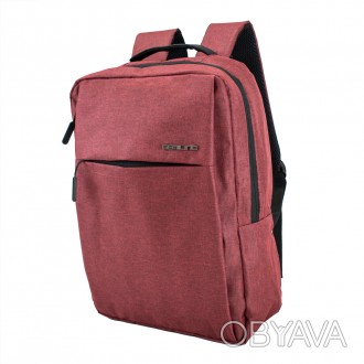 Вологостійкий і місткий рюкзак для ноутбуку в бордовому кольорі Semi Line 21 Bur. . фото 1
