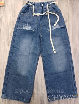 Джинси дитячі 120-170 см 
Стильні, широкі джинси.
. . фото 1