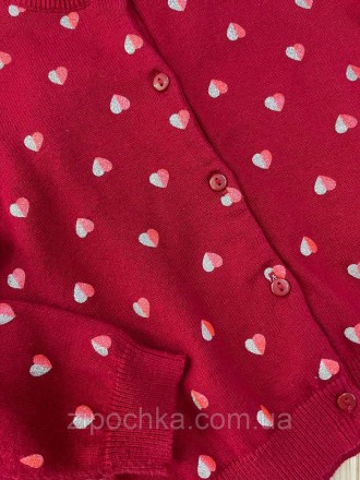 Кофта для дівчинки H&M 92 см
червоного кольору в сердечка.
для свят і наповсякде. . фото 3