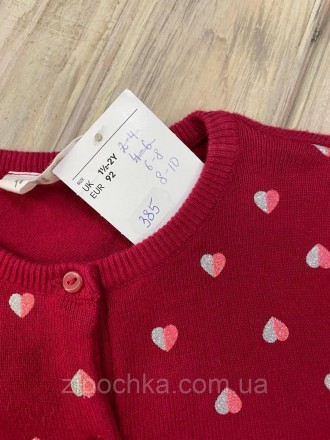 Кофта для дівчинки H&M 92 см
червоного кольору в сердечка.
для свят і наповсякде. . фото 5