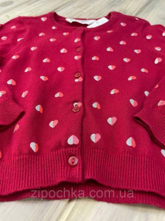 Кофта для дівчинки H&M 92 см
червоного кольору в сердечка.
для свят і наповсякде. . фото 4