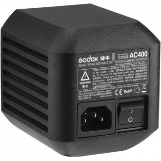 Адаптер Godox AC400 Adapter для AD400pro (AC400)
Адаптер постійного струму AC400. . фото 2