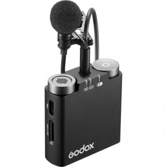  Мікрофонна система Godox Virso M1 Wireless Microphone System для камер і смартф. . фото 5